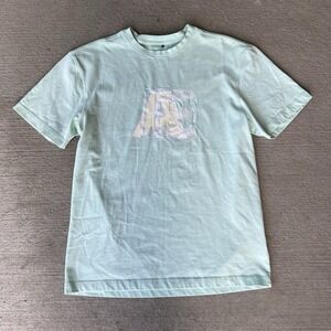 Ader Error Men's Graphic T-Shirt Size Small AI Collection Light Blue Streetwear